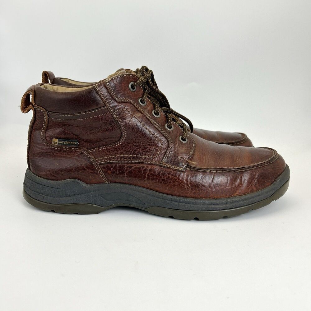 Johnston & Murphy Ridgemont Boots XC4 Mens Sz 9 Brown Leather Ankle Waterproof